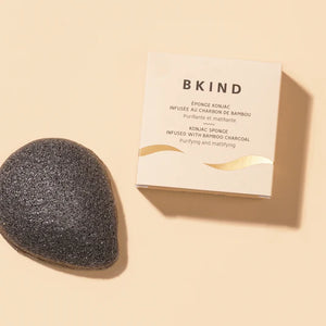 BKIND Cleansing Konjac Sponge Purifying Bamboo Charcoal